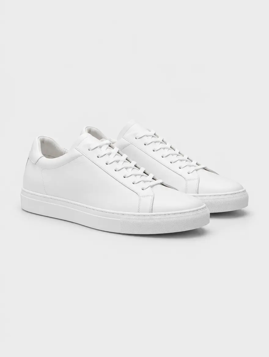 Beyaz Deri Sneaker